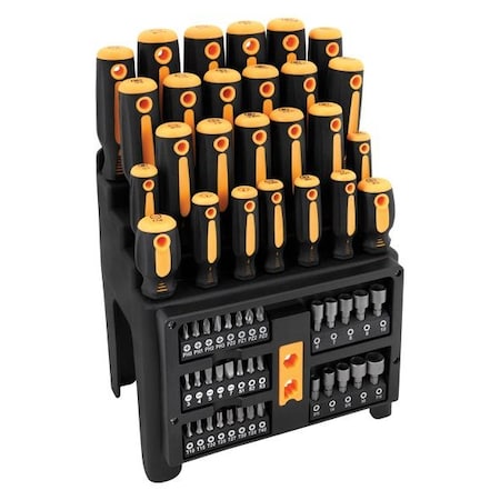 Performance Tool Screwdriver and Bit Set 61pc PTW1731